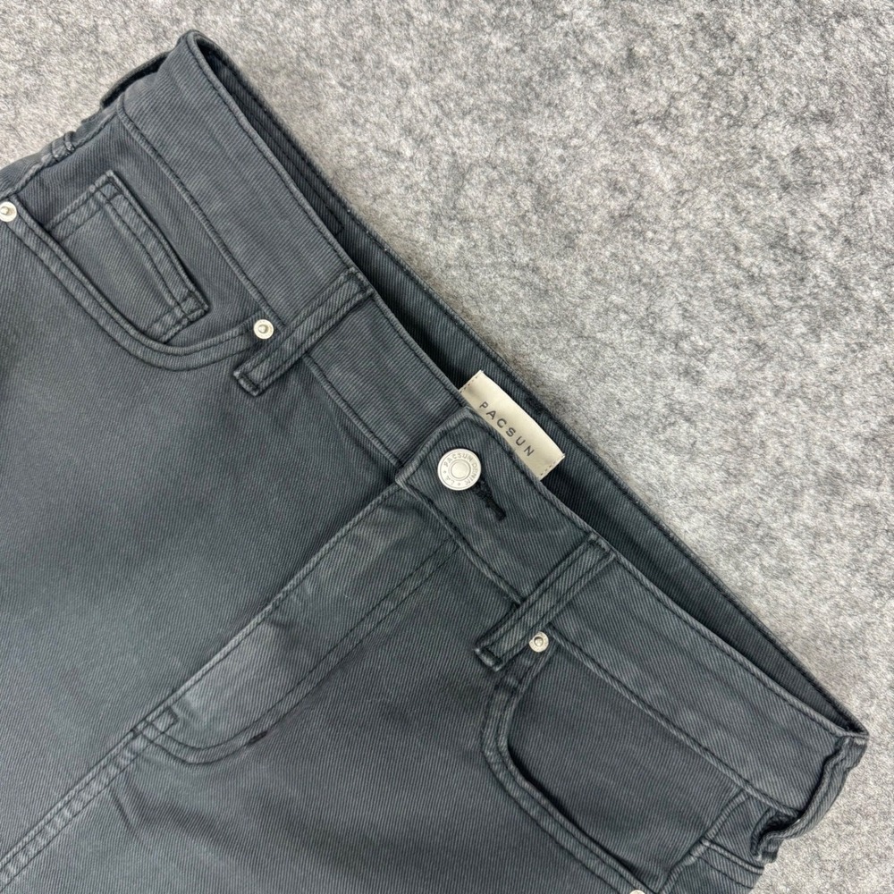 Pacsun Women's Charcoal Gray Denim Mini‎ Skirt Size 26